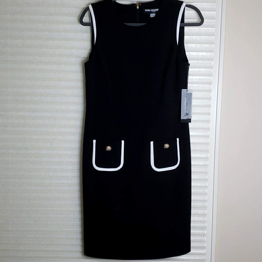 NWT Karl Lagerfeld Paris black dress